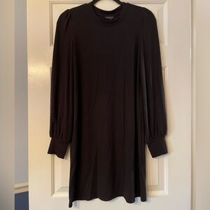 Lucky Brand Black Bubble Sleeve Knit Dress